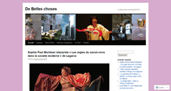 Desktop Screenshot of debelleschoses.com