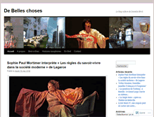 Tablet Screenshot of debelleschoses.com
